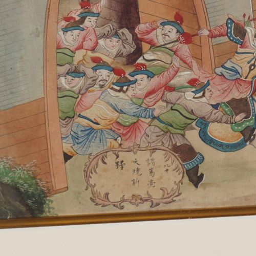 PAIR OF 18TH-CENTURY CHINESE WATERCOLOURS Pärchen chinesischer Aquarelle aus dem&hellip;