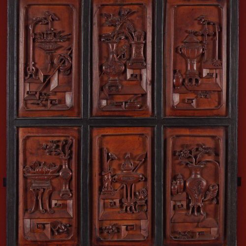 SET OF 6 CHINESE QING CARVED PANELS SET OF 6 CHINESE QING CARVED PANELS each dep&hellip;