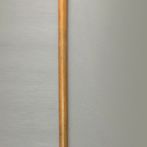 Null Bastón siglo XX. En madera de frutal tallada con detalles en plata, 91 cm. &hellip;