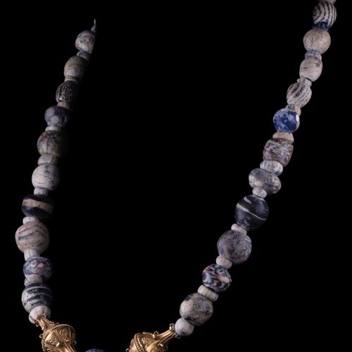 ROMAN GOLD AND MOSAIC BEADS NECKLACE Ca. 100-300 AD.

A lovely wearable necklace&hellip;