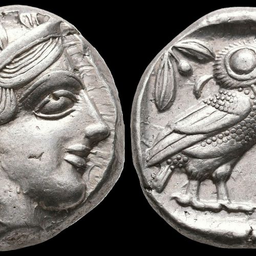 Null ATHENS, ATTICA. AR TETRADRACHMCa. 440-420 BC. 
Obv: Helmeted head of Athena&hellip;