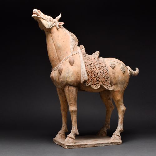LARGE CHINESE TANG DYNASTY TERRACOTTA HORSE - TL TESTED Ca. 618-906 AP. 
Un gran&hellip;