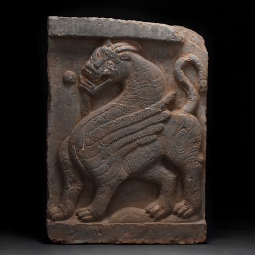CHINESE HAN DYNASTY STONE RELIEF WITH DRAGON Ca. 202 BC-220 AD. 
A beautiful rec&hellip;