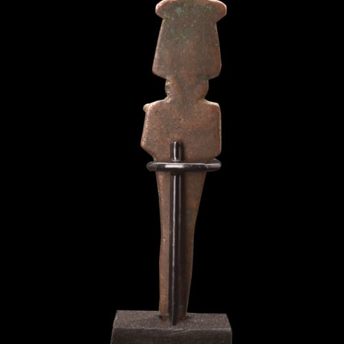 EGYPTIAN BRONZE OSIRIS FIGURE Spätdynastische Zeit, ca. 664-332 v. Chr. 
Bronzef&hellip;