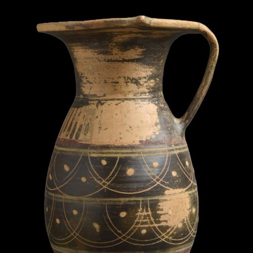 ETRUSCO-CORINTHIAN CERAMIC OLPE PITCHER - EX. MUSEUM Ca. 700-600 BC.
A pottery v&hellip;
