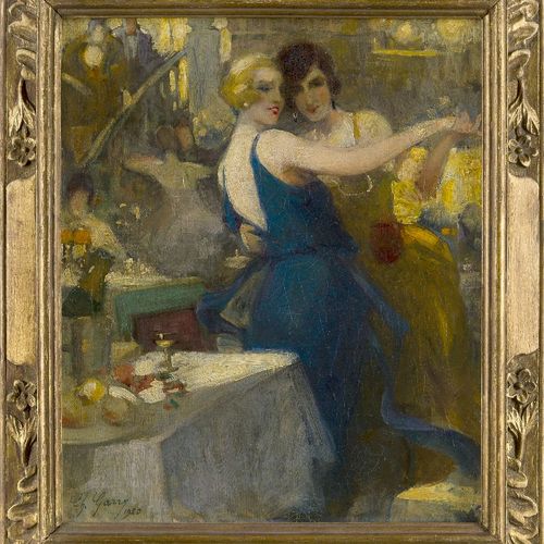 Null 夏利-加里



法国 1891-1973-





Deux femmes, 1920;





布面油画，左下角有签名和日期1920，46x3&hellip;