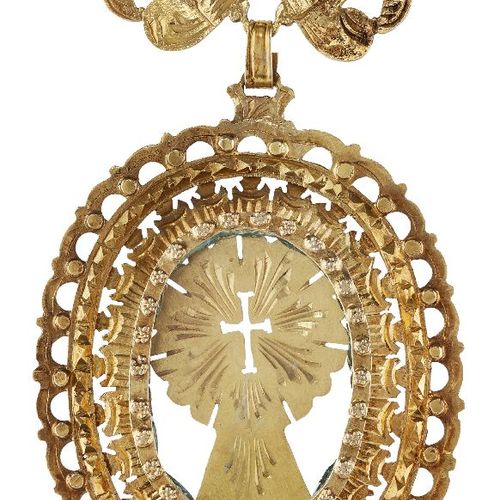 Null A gold pendant, Goa, Southwest India, late 17th-early 18th century, of open&hellip;
