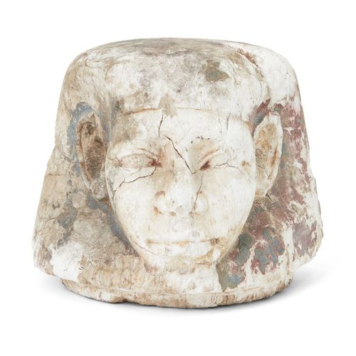 Null Tapón de tarro canopo de piedra caliza de estilo egipcio con forma de cabez&hellip;