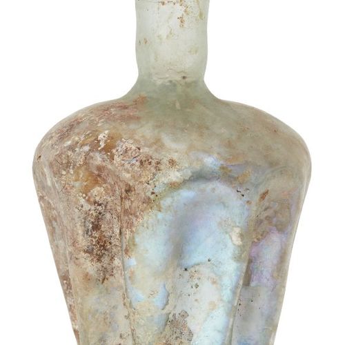 Null Vaso de vidrio romano, Renania, alrededor del siglo III-IV d.C., con hombro&hellip;