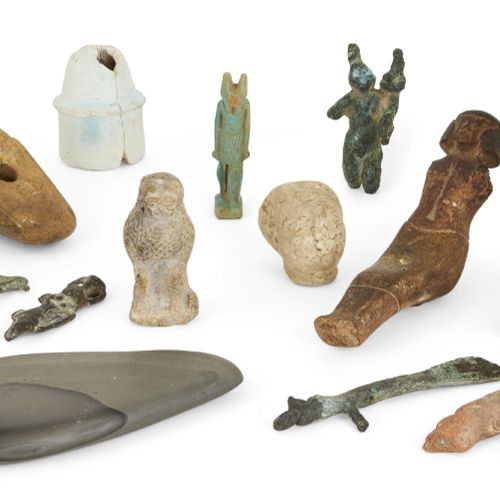 Null A collection of Egyptian antiquities and later items, including an ushabti,&hellip;