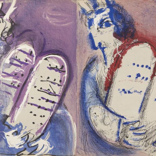 Null 马克-夏加尔（Marc Chagall）。

俄罗斯/法国 1887-1985-



Verve》第九卷33/34，《圣经》插图，1956年。


&hellip;