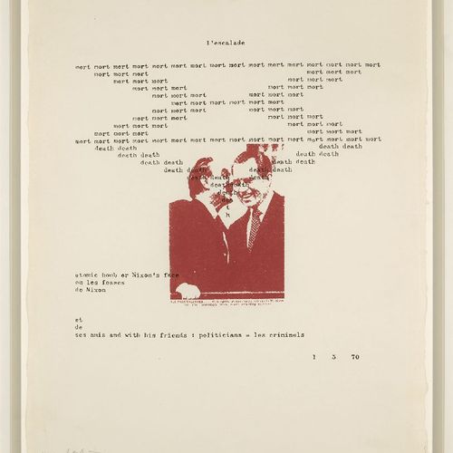 Null Henri Chopin, 

French 1922-2008- 



Untitled, 1990; 



screenprint in co&hellip;