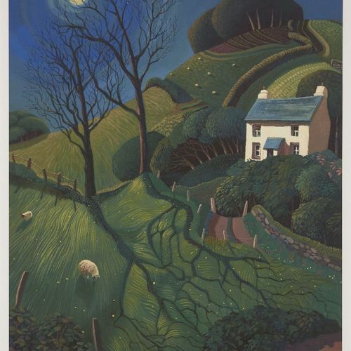 Null Jo March, 

British b.1962-



View to Delford,



giclée print in colours &hellip;