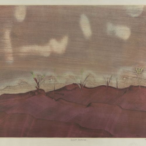 Null Sir Sidney Nolan OM AC CBE, 

Australiano 1917-1992- 



Paesaggio del dese&hellip;