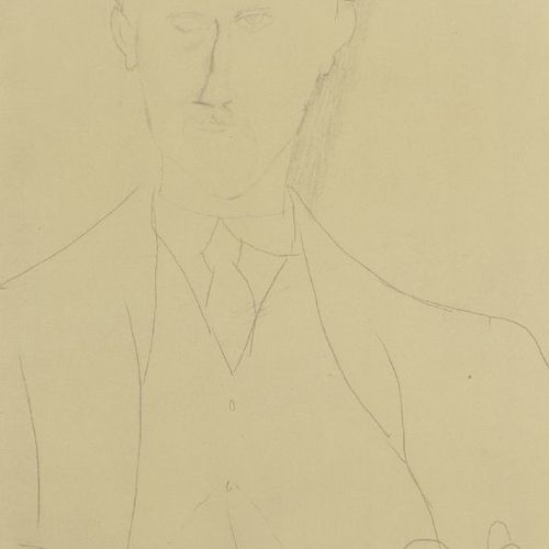 Null 在阿梅德奥-莫迪里阿尼之后。

意大利 1884-1920-



罗杰-杜蒂莱尔的肖像，1959年。



彩色平版画，铅笔签名，编号为LIX/CC&hellip;