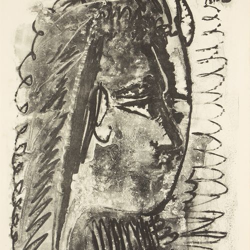 Null Pablo Picasso, 

Espagnol 1881-1973- 



Profil de femme regardant à droite&hellip;