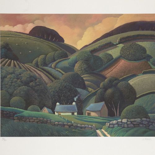 Null Jo March, 

British b.1962-



View to Delford,



giclée print in colours &hellip;