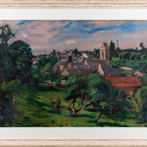 Null Maurice Bouviolle, 

French 1893-1971- 



A French Village; 



oil on str&hellip;