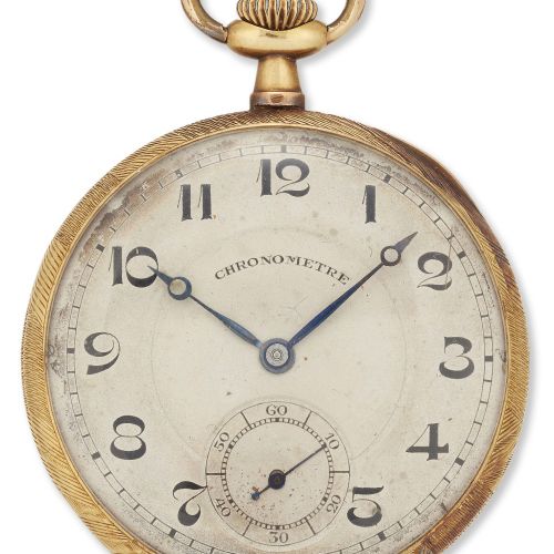 Null Swiss. An 18ct gold keyless wind open face pocket watch
Circa 1910
Jewelled&hellip;