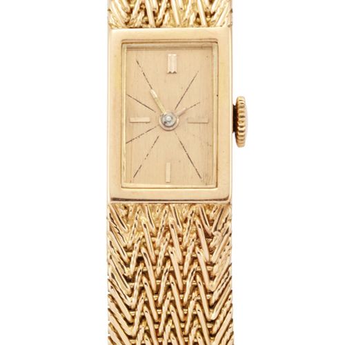 Null Swiss. A small sized 18ct gold manual wind bracelet watch
Circa 1950
7 jewe&hellip;