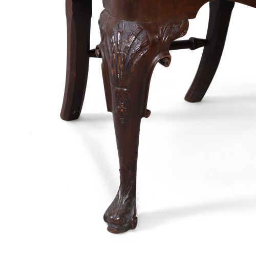 Null A set of six George II mahogany dining chairs, possibly Irish, second quart&hellip;
