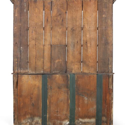 Null A George III oak dresser, last quarter 18th century, the plate rack back ab&hellip;