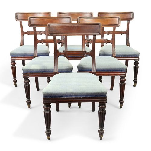 Null A set of six Victorian mahogany dining chairs by Gillows, second quarter 19&hellip;