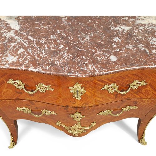 Null A French kingwood bombe commode, in the Louis XV style, last quarter 19th c&hellip;