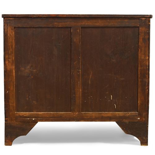 Null A George III mahogany and line inlaid serpentine front chest, first quarter&hellip;