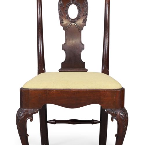 Null A set of six George II mahogany dining chairs, possibly Irish, second quart&hellip;