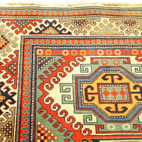 Null A Kazak rug, third quarter 20th century, the central field with three geome&hellip;