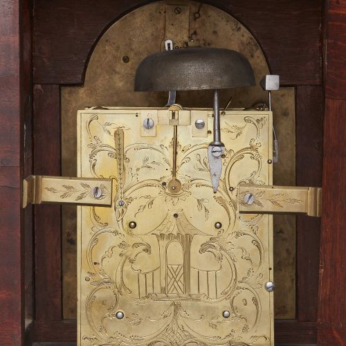 Null A George III mahogany bracket clock, third quarter 18th century, the case w&hellip;