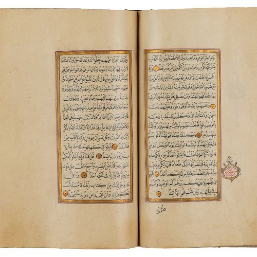 Null A Quran, Ottoman Turkey

signed Al-Sayyid Husein al-Hamdi, dated 1273AH/185&hellip;