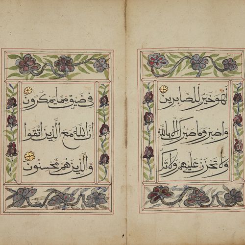Null Juz 14 from a 30-part Chinese Qur'an,

China, 19h century or earlier,

Arab&hellip;