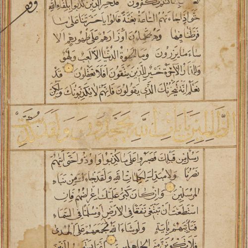 Null A group of calligraphic panels,

Persia, 17th-19th century,

comprising a s&hellip;