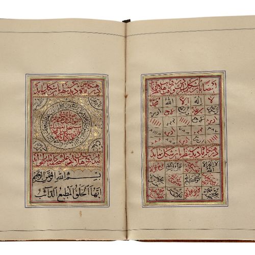 Null Un livre de prières Qajar,

Iran, 19e siècle,

Manuscrit arabe et farsi sur&hellip;