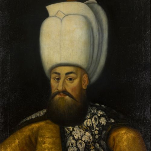 Null 奥斯曼帝国苏丹穆拉德三世（1574-1595 年）的欧洲肖像、

可能是西班牙，19 世纪、

摹仿自一位西班牙艺术家创作的 17 世纪穆拉德三世真人&hellip;