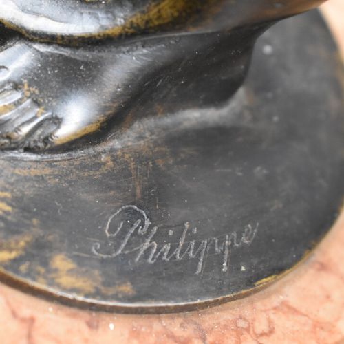 Bronze Paul PHILIPPE (1870/1930), Orientale à la balle, Bronze à patine brune su&hellip;