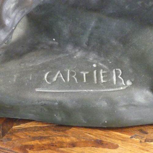 Thomas CARTIER Thomas CARTIER (1879-1941) (d'après), Tigre rugissant, plâtre pat&hellip;