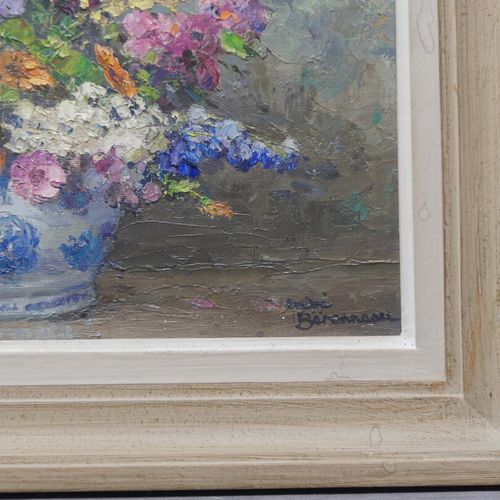 Null André BERONNEAU (1886-1973). Fleurs anglaises à Stalford, huile sur panneau&hellip;