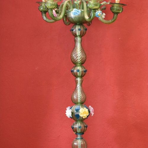 MURANO, Important lampadaire Vénitien MURANO, Important lampadaire Vénitien à si&hellip;