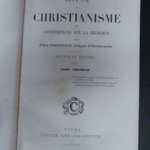Null [Religiosa] FRAYSSINOUS (1765-1841), Evêque d'Hermopolis, DEFENSE DU CHRIST&hellip;