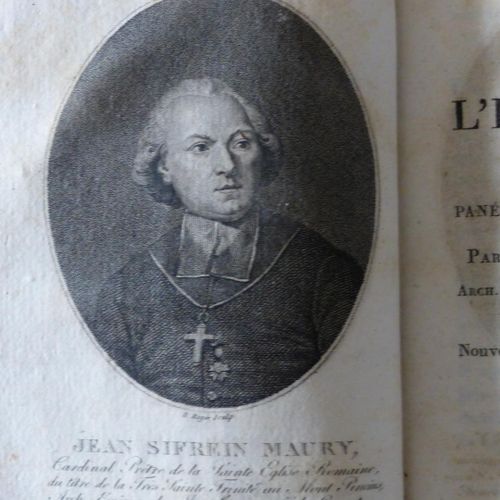Null Le Cardinal MAURY (1746-1817) ESSAI SUR L'ELOQUENCE DE LA CHAIRE, 2 volume &hellip;