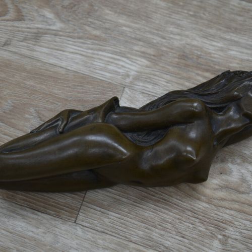 Null Lot d'objets en bronze dont MAX LE VERRIER, sculpture de danseuse, sculptur&hellip;
