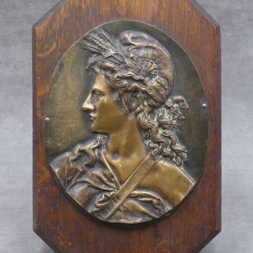 Réunion de deux profils de Marianne en bronze Réunion de deux profils de Mariann&hellip;