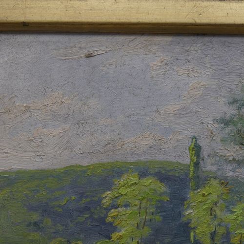 Émile GOUSSERY Émile GOUSSERY (1867-1941), Vallée du Bouillard, huile sur pannea&hellip;