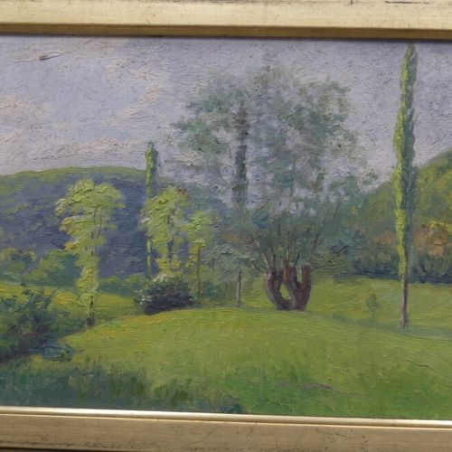 Émile GOUSSERY Émile GOUSSERY (1867-1941), Vallée du Bouillard, huile sur pannea&hellip;