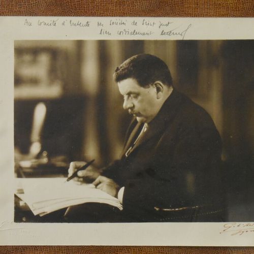 Null Jean HARLOW (1911-1937), Portrait de profil de Édouard Herriot (1872-1957),&hellip;