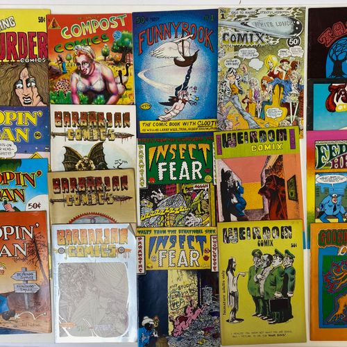 Null UNDERGROUND COMICS -- BARBARIAN COMICS. #1-3. 1972-74. 3 issues. -- FUNNYBO&hellip;