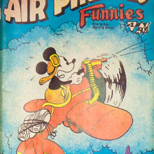 Null UNDERGROUND COMICS -- AIR PIRATES FUNNIES. #1-2. (Hell Comics Group, 1971).&hellip;